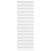 Vidaxl Zebra Roller Blind 70x230 cm de ancho de polvo de 65.9 cm de poliéster blanco