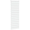 Vidaxl Zebra Roller Blind 70x230 cm de ancho de polvo de 65.9 cm de poliéster blanco