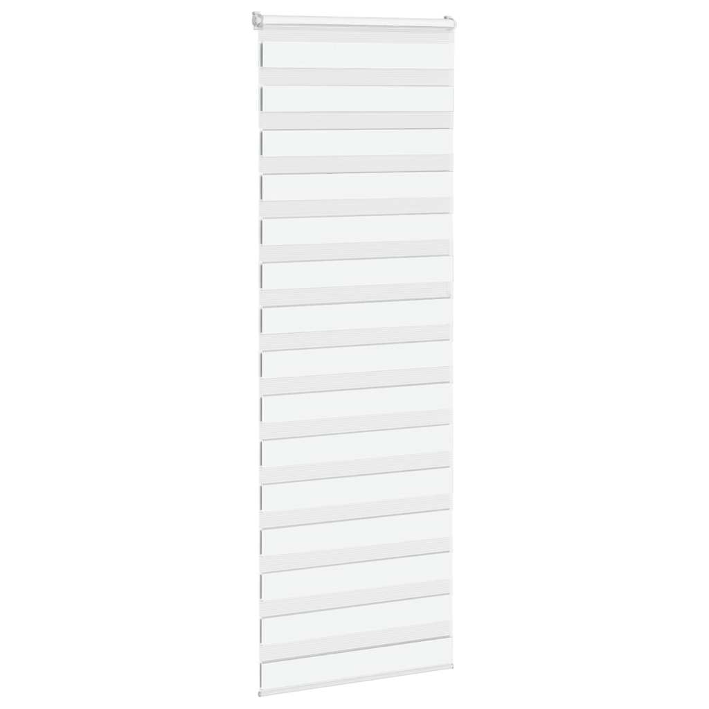 Vidaxl Zebra Roller Blind 70x230 cm Larghezza polvere 65,9 cm Polyester White