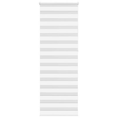 Vidaxl zebra rullo cieco 85x230 cm Larghezza tessuto 80,9 cm in poliestere bianco