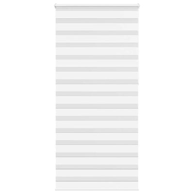 Vidaxl zebra rullo cieco 95x230 cm Larghezza tessuto 90,9 cm in poliestere bianco