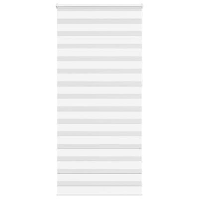 Vidaxl Zebra Roller Blind 105x230 cm Larghezza tessuto 100,9 cm Polyester White