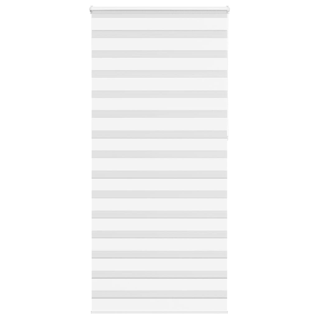 Vidaxl Zebra Roller Blind 105x230 cm Larghezza tessuto 100,9 cm Polyester White