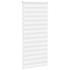 Vidaxl Zebra Roller Blind 105x230 cm Larghezza tessuto 100,9 cm Polyester White