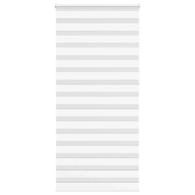 Vidaxl zebra rolgordijn 110x230 cm stofbreedte 105,9cm polyester wit