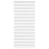 Vidaxl zebra rolgordijn 115x230 cm stofbreedte 110,9cm polyester wit