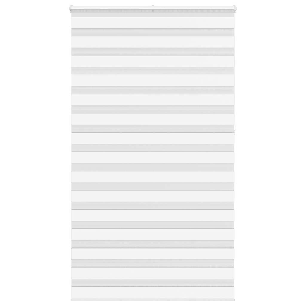 Vidaxl Zebra Roller Blind 125x230 CM Fabric Ancho de 120.9 cm de poliéster blanco