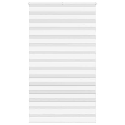 Vidaxl zebra rullo cieco 125x230 cm Larghezza tessuto 120,9 cm in poliestere bianco