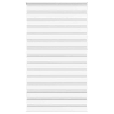 Vidaxl Zebra Roller Blind 135x230 CM Fabric Ancho 130.9 cm de poliéster blanco