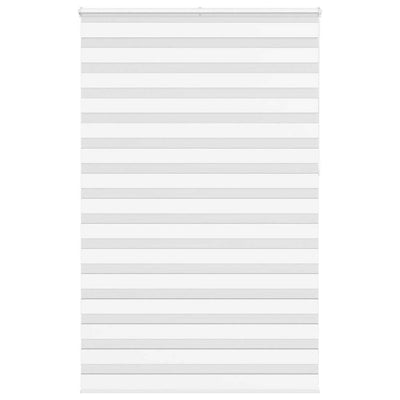 Vidaxl zebra rullo cieco 145x230 cm Larghezza tessuto 140,9 cm in poliestere bianco