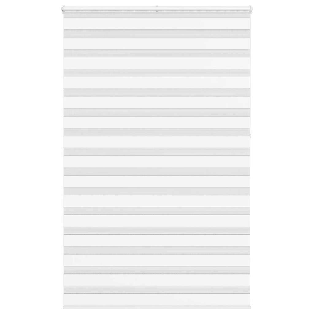 Vidaxl zebra rolgordijn 145x230 cm stofbreedte 140,9cm polyester wit