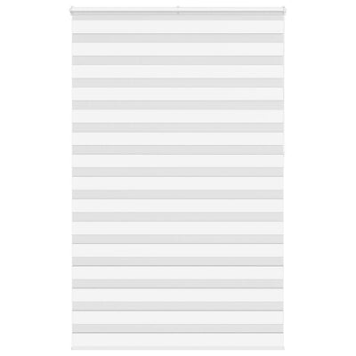 Vidaxl zebra rullo cieco 150x230 cm Larghezza tessuto 145,9 cm poliestere bianco