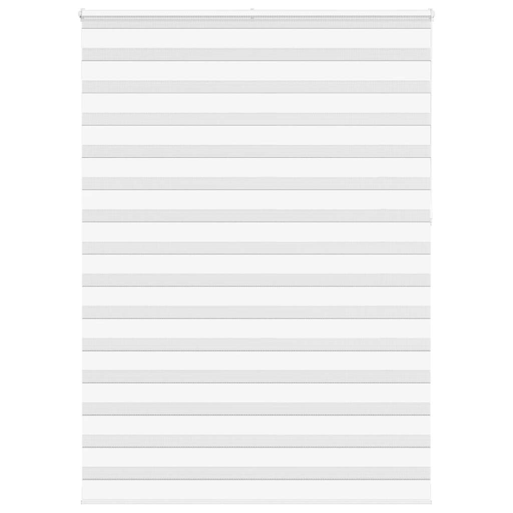 Vidaxl zebra rolgordijn 165x230 cm stofbreedte 160,9cm polyester wit
