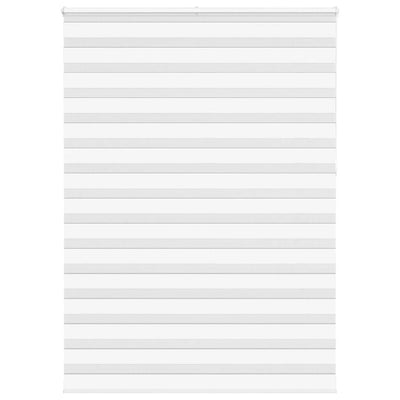 Vidaxl zebra rullo cieco 165x230 cm Larghezza tessuto 160,9 cm in poliestere bianco
