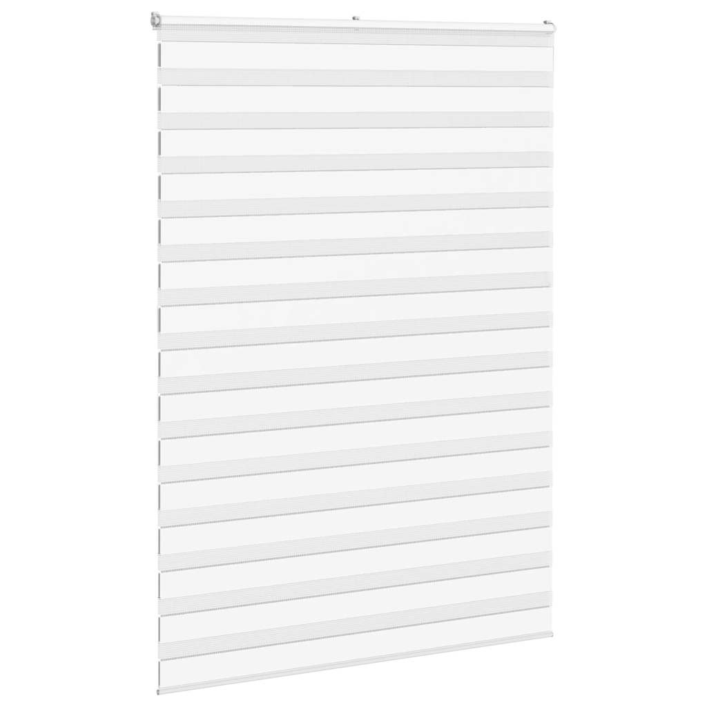 Vidaxl zebra rolgordijn 165x230 cm stofbreedte 160,9cm polyester wit
