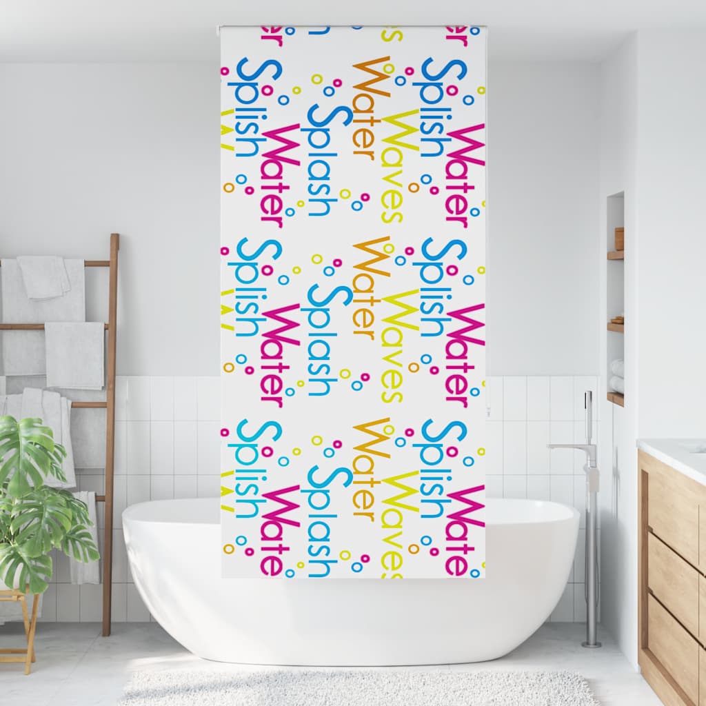 Persiana enrollable para ducha Vidaxx 90x240 cm, ancho de tela 86 cm