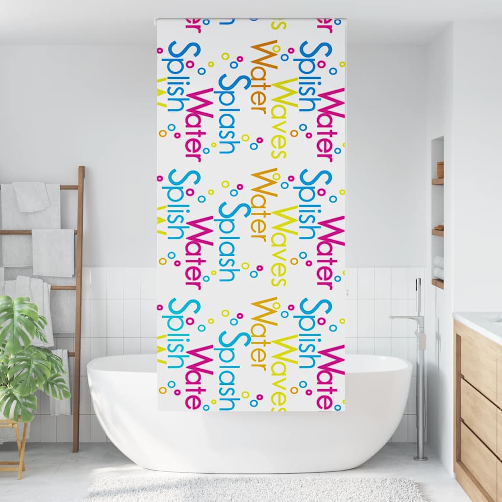 Persiana enrollable para ducha Vidaxx 100x240 cm, ancho de tela 96 cm