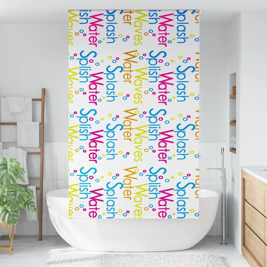 Tenda a rullo per doccia Vidaxx 140x240 cm, larghezza tessuto 136 cm