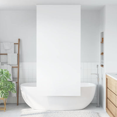 Cortina de rodillo de ducha Vidaxl 110x240 cm de ancho de polvo 106 cm