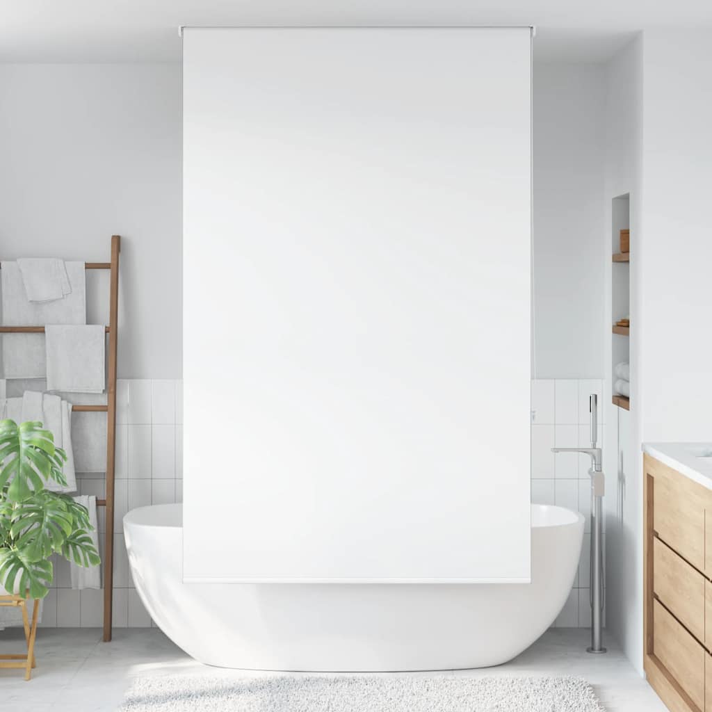 Cortina de rodillo de ducha Vidaxl 130x240 cm ancho de polvo de 126 cm