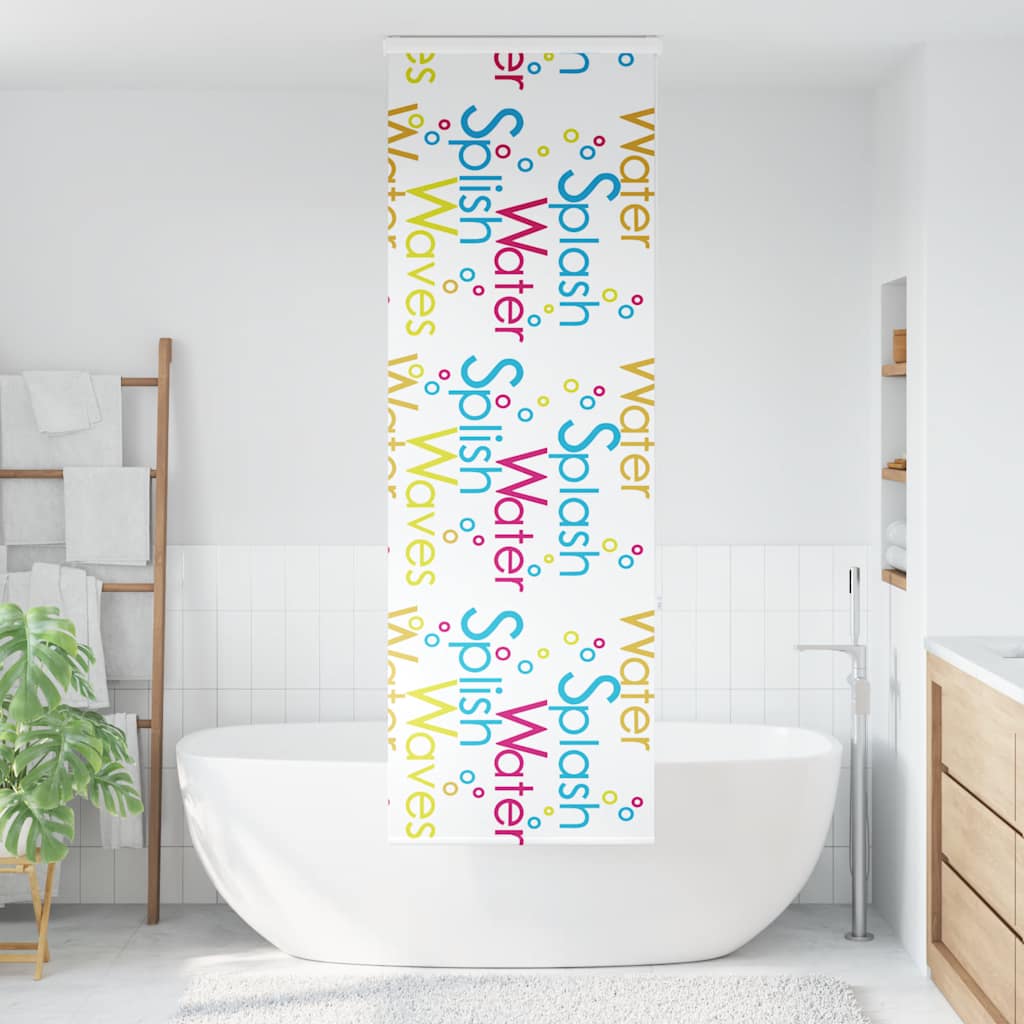 Tenda a rullo per doccia Vidaxx con cassonetto 80x240 cm, larghezza tessuto 76 cm