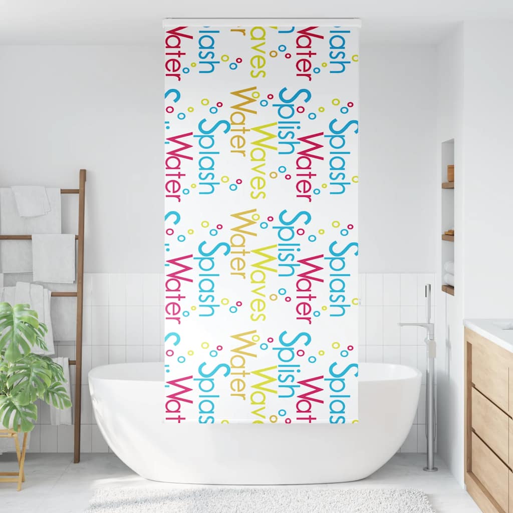 Tenda a rullo per doccia Vidaxx con cassonetto 110x240 cm, larghezza tessuto 106 cm