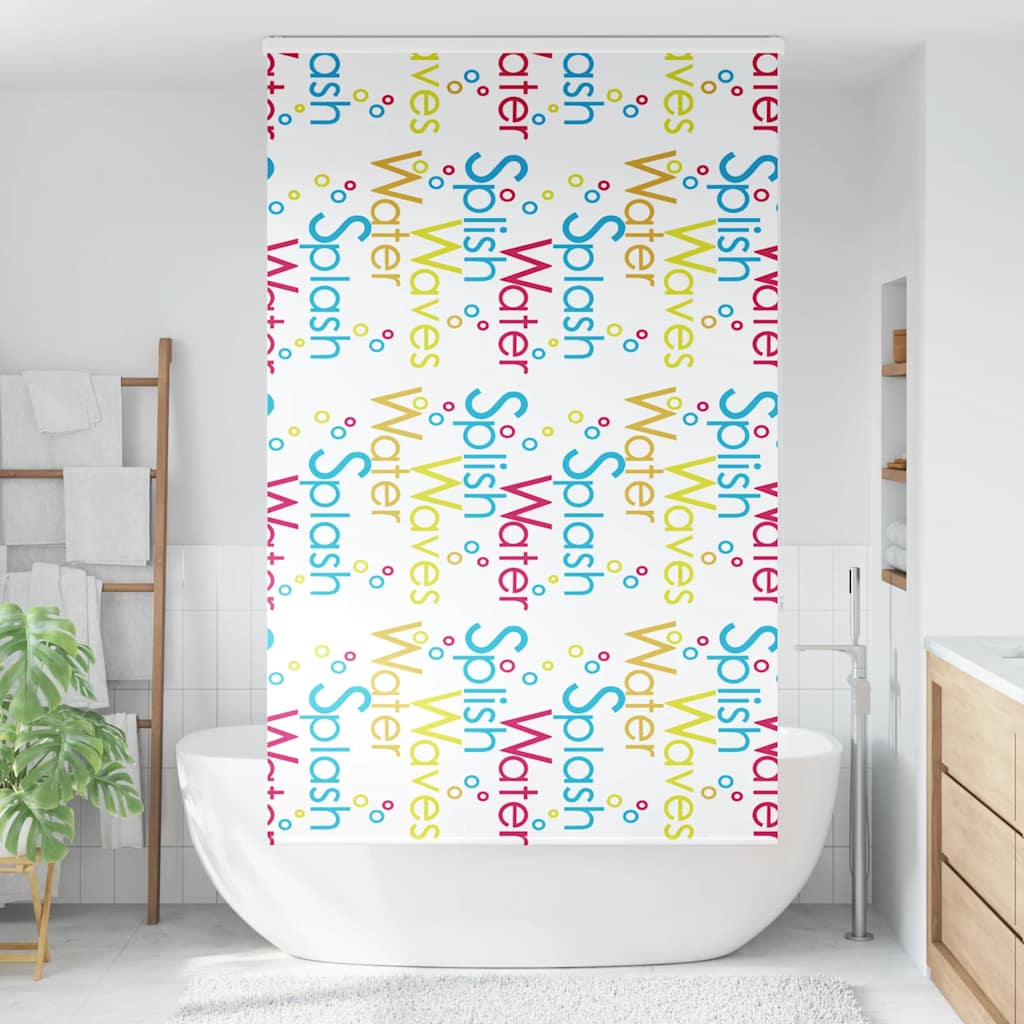 Estor enrollable para ducha Vidaxx con casete 130x240 cm, ancho de tela 126 cm