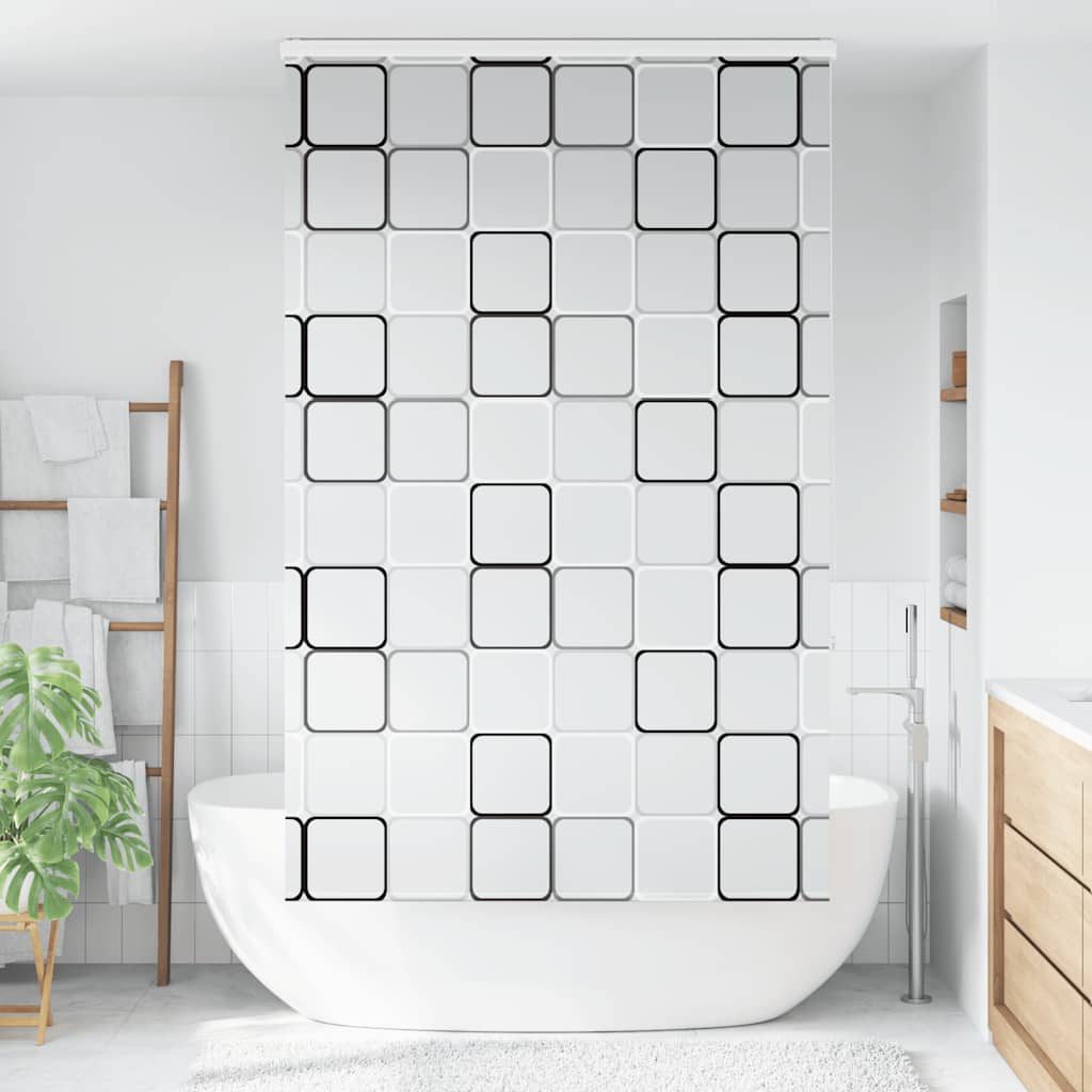 Estor enrollable para ducha Vidaxx con casete 120x240 cm, ancho de tela 116 cm