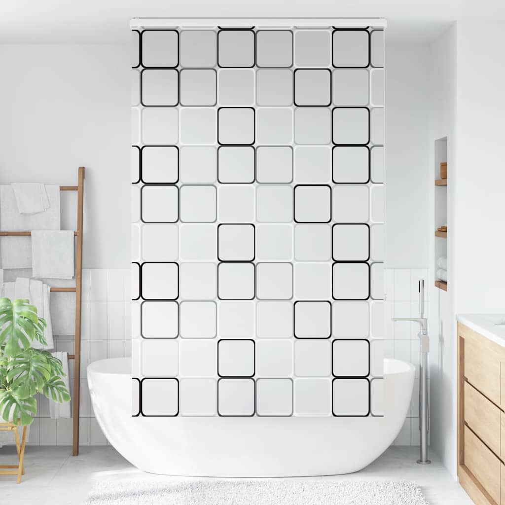 Tenda a rullo per doccia Vidaxx con cassonetto 140x240 cm, larghezza tessuto 136 cm