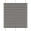 Vidaxl Pleated Roller Blind 115x100 cm ancho de polvo 114.4 cm antracita
