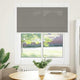 Vidaxl Pleated Roller Blind 115x100 cm ancho de polvo 114.4 cm antracita