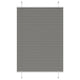 Vidaxl Pullo in pietra pieghettata 85x150 cm Larghezza polvere 84,4 cm Antracite