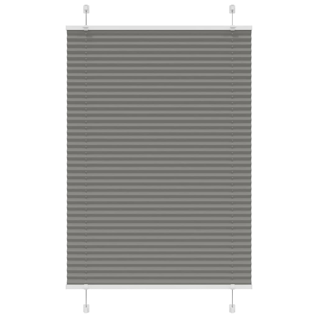 Vidaxx estor enrollable plisado 90x150 cm ancho de tela 89,4 cm antracita