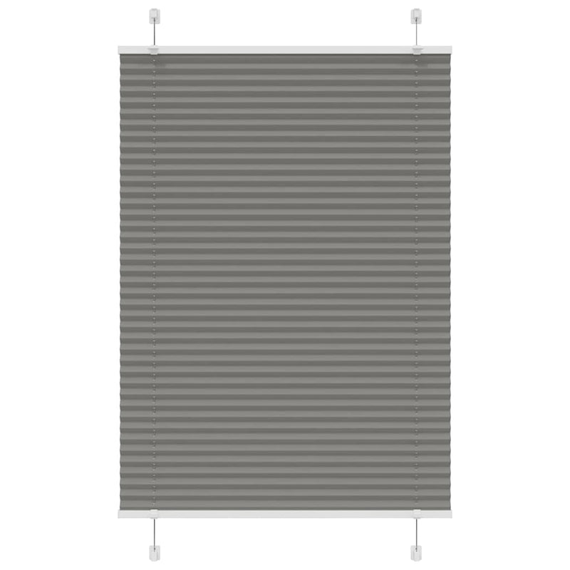 Vidaxl plissé rolgordijn 90x150 cm stofbreedte 89,4 cm antraciet