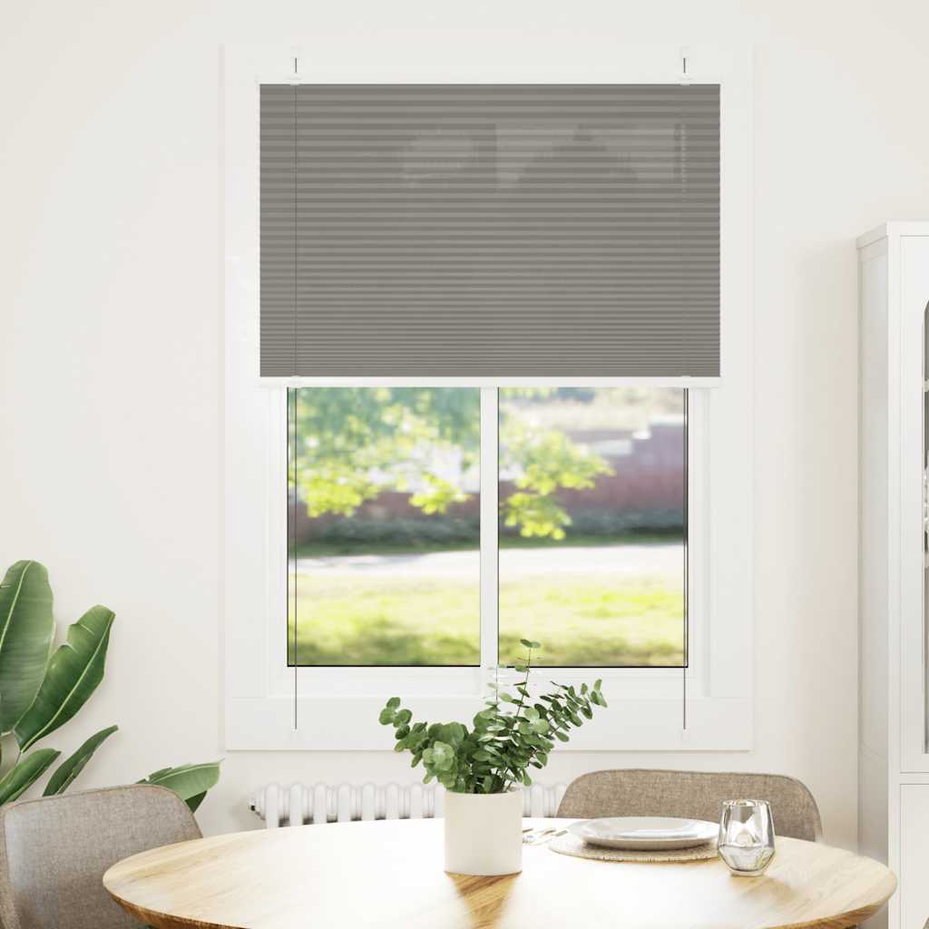 Vidaxx estor enrollable plisado 90x150 cm ancho de tela 89,4 cm antracita