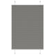 Vidaxx estor enrollable plisado 95x150 cm ancho de tela 94,4 cm antracita