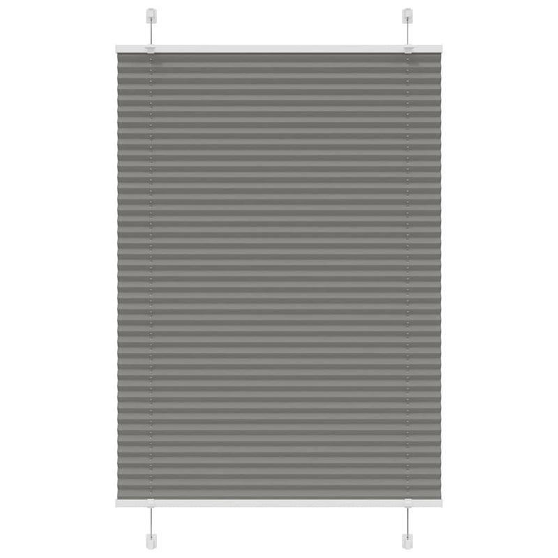Vidaxl plissé rolgordijn 95x150 cm stofbreedte 94,4 cm antraciet