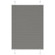 Vidaxx estor enrollable plisado 100x150 cm ancho de tela 99,4 cm antracita