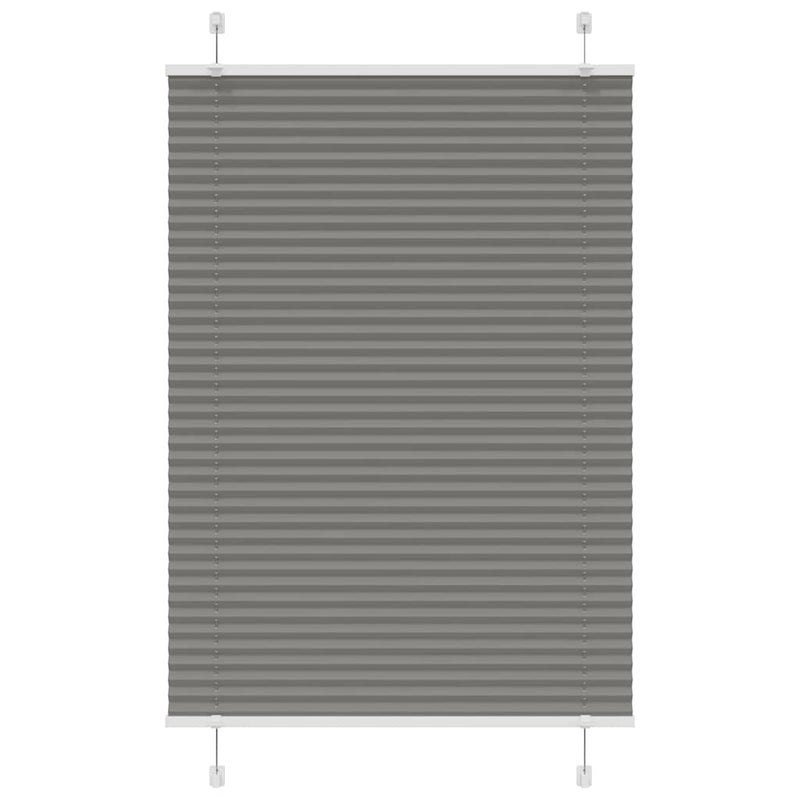 Vidaxl plissé rolgordijn 100x150 cm stofbreedte 99,4 cm antraciet