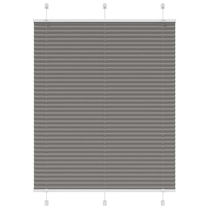 Vidaxl plissé rolgordijn 105x150 cm stofbreedte 104,4 cm antraciet