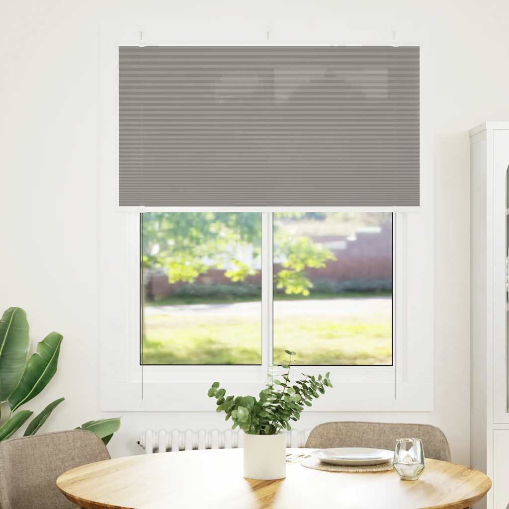 Vidaxx estor enrollable plisado 105x150 cm ancho de tela 104,4 cm antracita