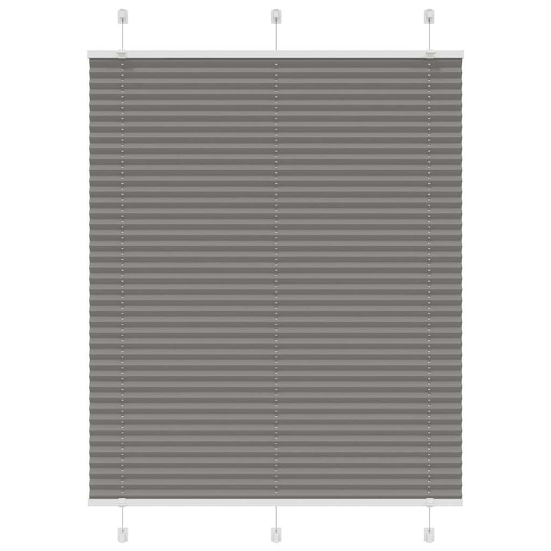 Vidaxl plissé rolgordijn 110x150 cm stofbreedte 109,4 cm antraciet