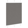Vidaxl plissé rolgordijn 110x150 cm stofbreedte 109,4 cm antraciet