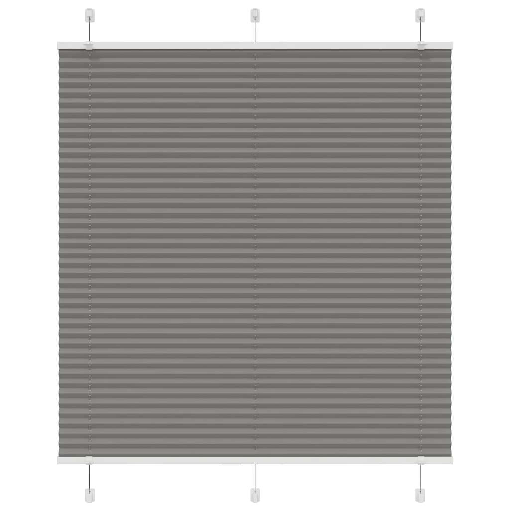 Tenda a rullo plissettata Vidaxx 115x150 cm larghezza tessuto 114,4 cm antracite