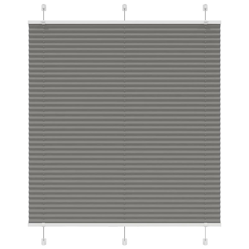 Vidaxl plissé rolgordijn 115x150 cm stofbreedte 114,4 cm antraciet
