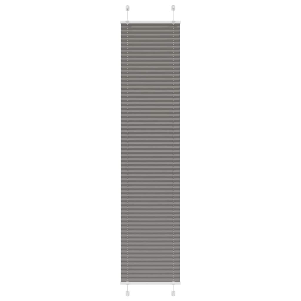 Tenda a rullo plissettata Vidaxx 50x200 cm larghezza tessuto 49,4 cm antracite