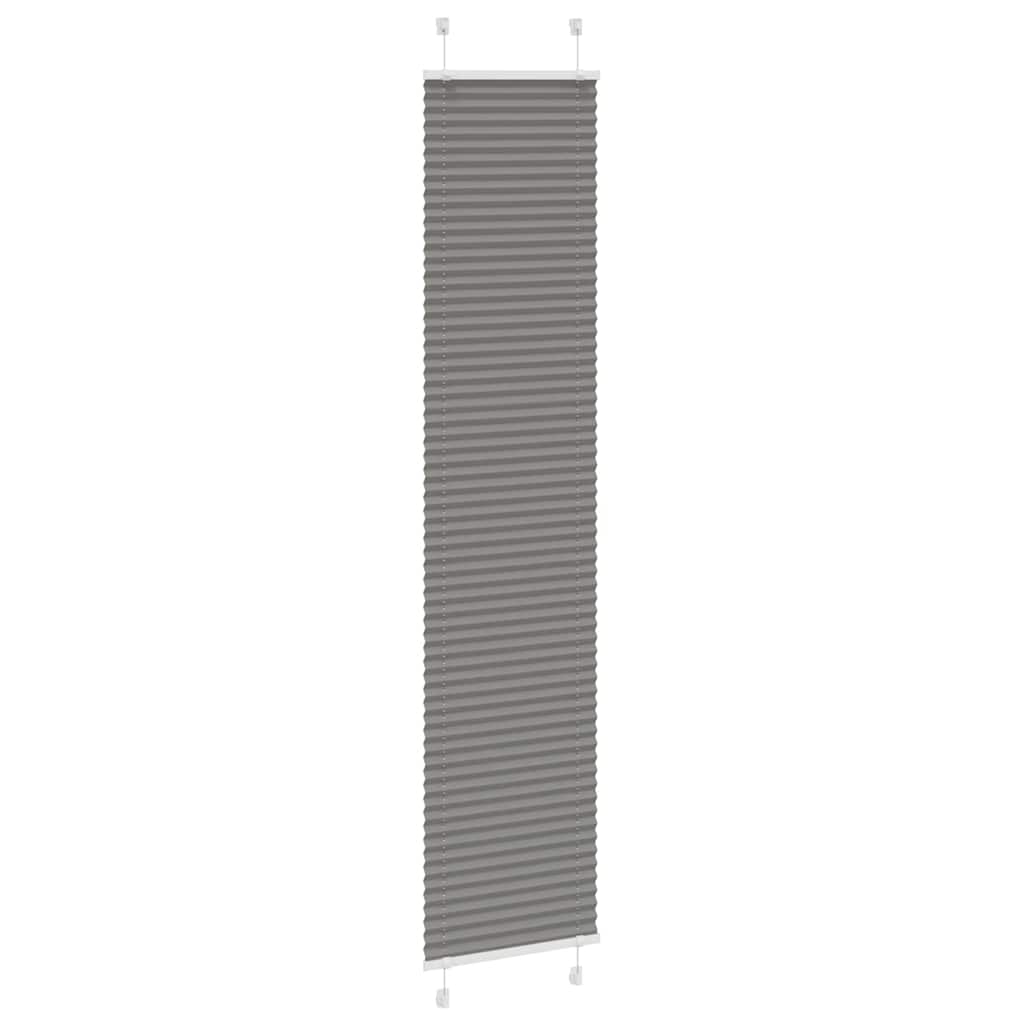 Tenda a rullo plissettata Vidaxx 50x200 cm larghezza tessuto 49,4 cm antracite