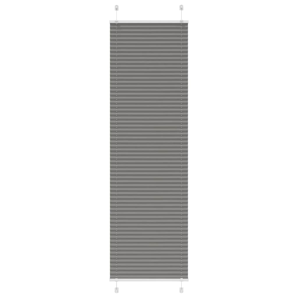 Vidaxx estor enrollable plisado 55x200 cm ancho de tela 54,4 cm antracita