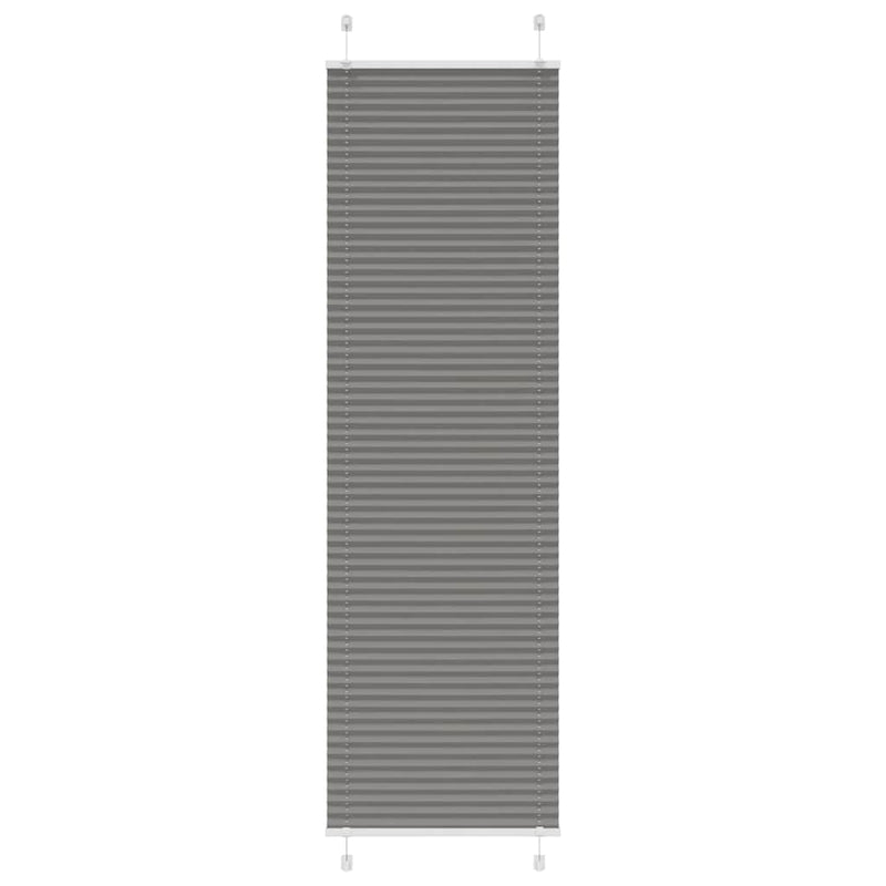 Vidaxl plissé rolgordijn 55x200 cm stofbreedte 54,4 cm antraciet
