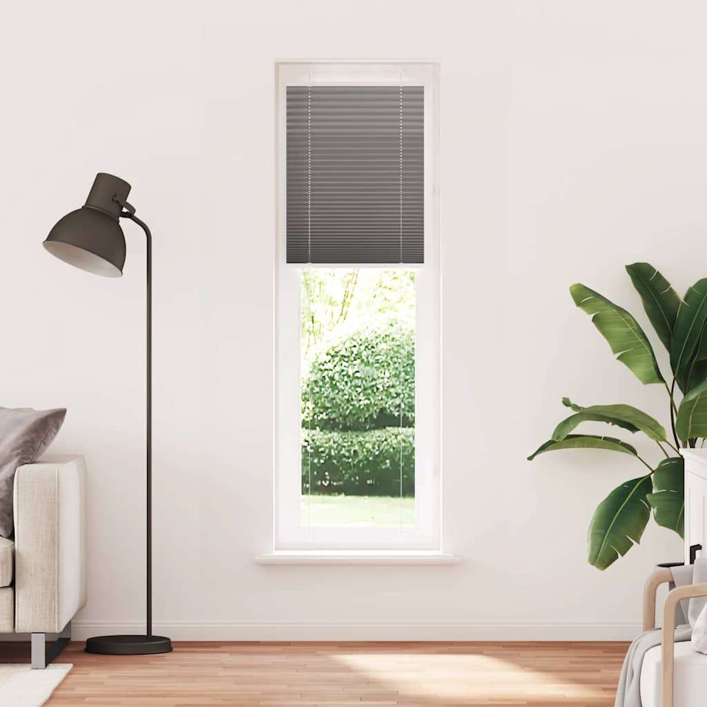 Vidaxx estor enrollable plisado 55x200 cm ancho de tela 54,4 cm antracita